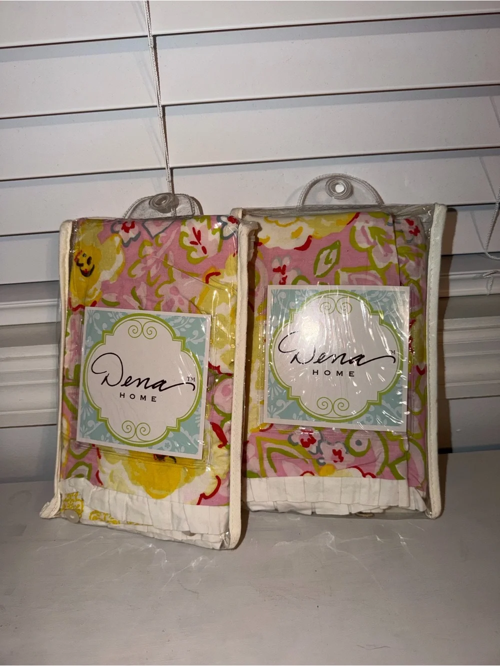 NIP Dena Home Jada Floral Euro Shams (2) Cottage core Granny Shabby Chic 26 X 26